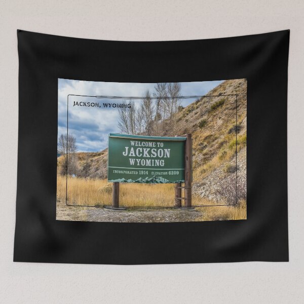 Item preview, Greetings from Jackson, Wyoming Apparel and Home Décor  designed and sold by Compass and a Camera.