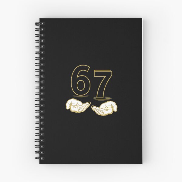 Item preview, Gold 67 Hands Design – Minimalist Lucky Number Artwork designed and sold by FitNova.