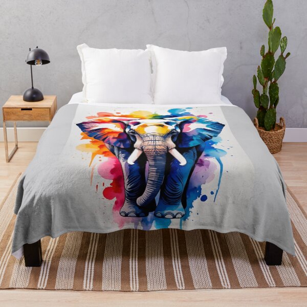 Item preview, Wonderfull Watercolor Elephant designed and sold by GOLDENGARDENART.