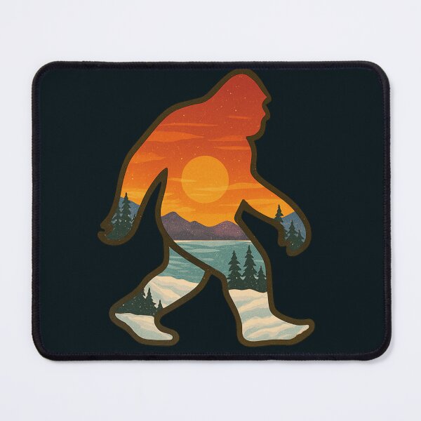 Item preview, Snow Sunset Bigfoot Silhouette designed and sold by Planetporridge.