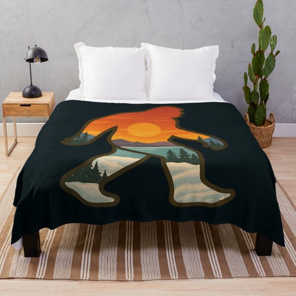 Item preview, Snow Sunset Bigfoot Silhouette designed and sold by Planetporridge.