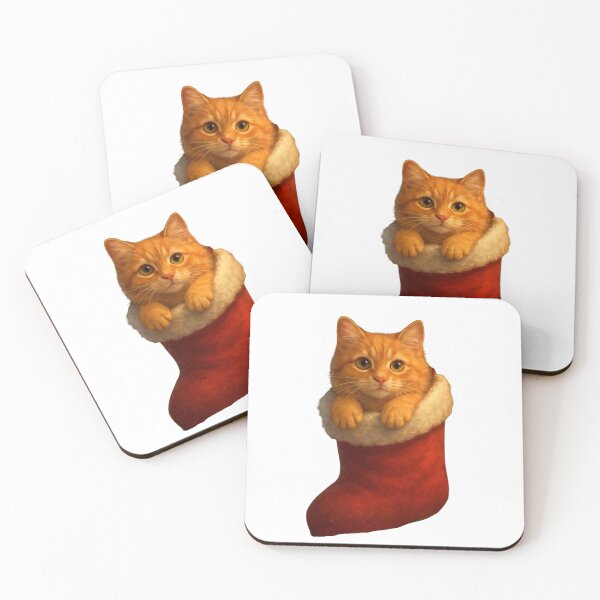 Item preview, Cat in a Christmas Stocking designed and sold by MyVision12.