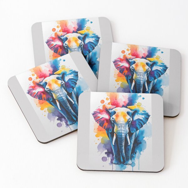 Item preview, Watercolor Elephant design designed and sold by GOLDENGARDENART.