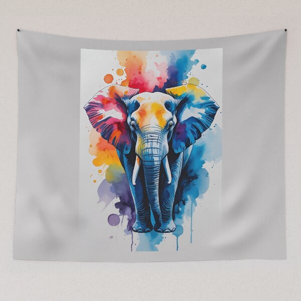 Item preview, Watercolor Elephant design designed and sold by GOLDENGARDENART.