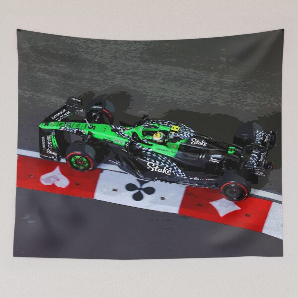 Item preview, Gabriel Bortoleto racing in the 2025 Las Vegas Grand Prix abstract designed and sold by Rodissimus1984.