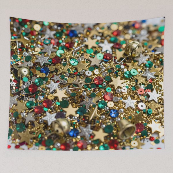 Aperçu de l'œuvre Glitter Sequin Explosion créée et vendue par SynthStitch.