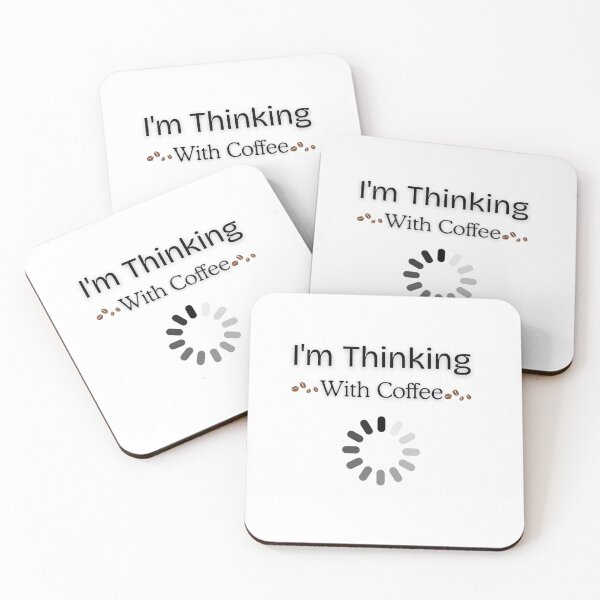 Item preview, Thinking with coffee - coffee loverful - Caffeine engineers  designed and sold by Happyhoo1.