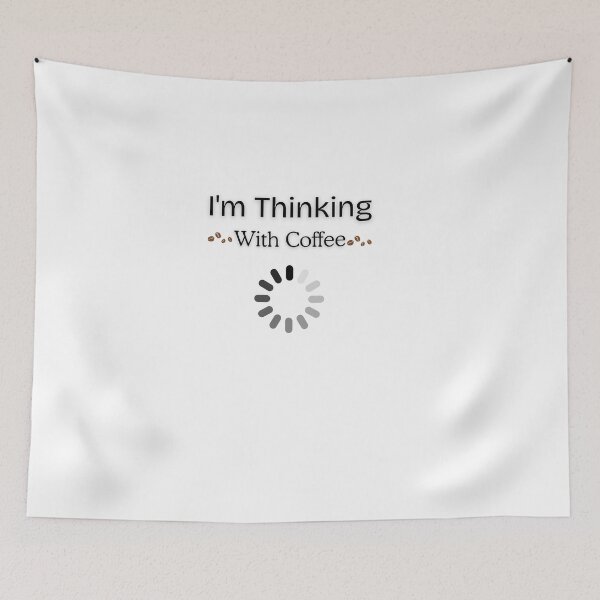 Item preview, Thinking with coffee - coffee loverful - Caffeine engineers  designed and sold by Happyhoo1.