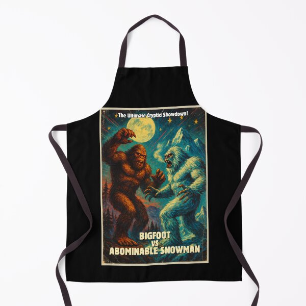 Item preview, Bigfoot vs Abominable Snowman - Retro Sci-Fi Monster Movie designed and sold by FilMate.