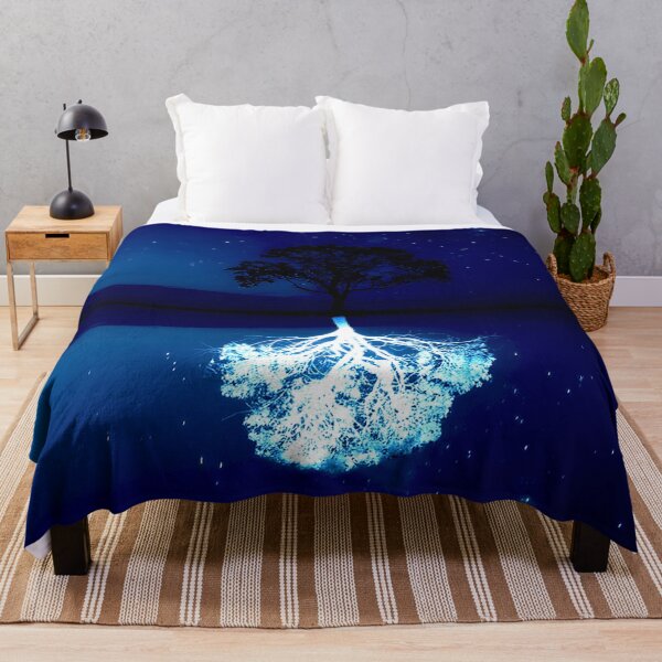 Item preview, Lunar Reflection Tree Under a Starry Night Sky designed and sold by Exodoi.