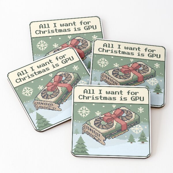 Item preview, Funny Pixel Art GPU Christmas Gift — Retro Geek Holiday Design designed and sold by B-R-S-Art.
