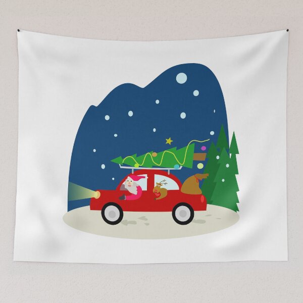 Item preview, Santa and Rudolph driving designed and sold by Logan81.