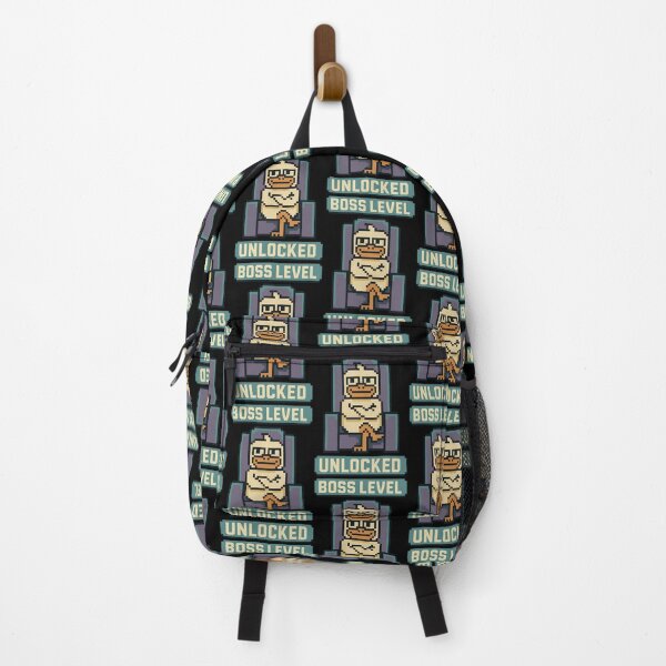 Item preview, Boss Level Unlocked Pixel Duck Design designed and sold by TeeTimeTreasure.