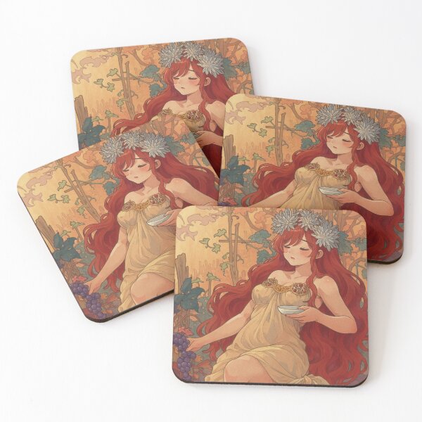 Item preview, Autumn by Mucha - K-Pop Anime Art Reimagining designed and sold by ThanksForToday.
