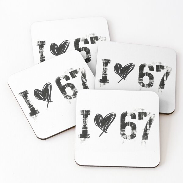 Item preview, Sarcastic I Heart 67 Graphic - Distressed Grunge Typography Design - Funny Quote designed and sold by KivaroArt.