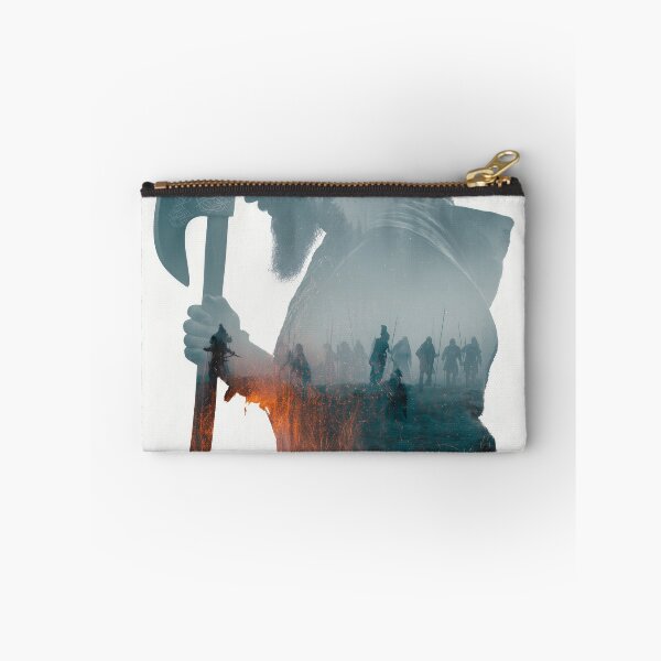 Item preview, Viking Axe Warrior Double Exposure – Mystical Norse Fantasy Artwork designed and sold by MythologyRealm.
