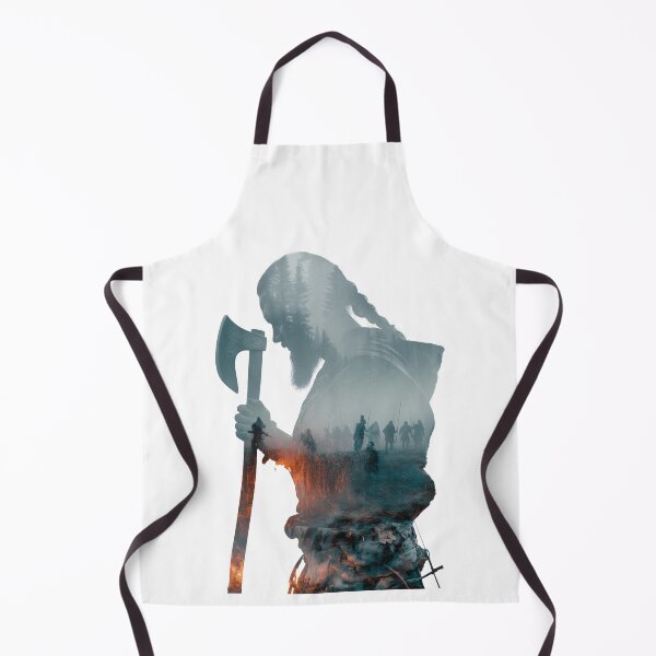 Item preview, Viking Axe Warrior Double Exposure – Mystical Norse Fantasy Artwork designed and sold by MythologyRealm.