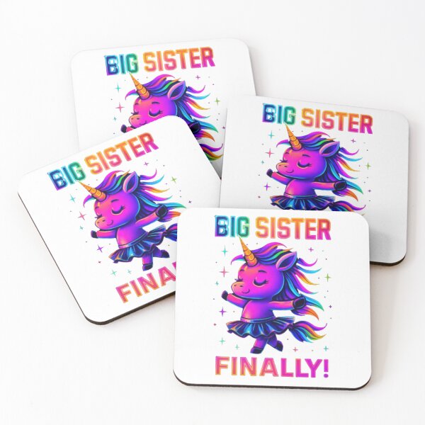 Item preview, Big Sister Finally! Magical Unicorn Announcement designed and sold by DigiGroove.