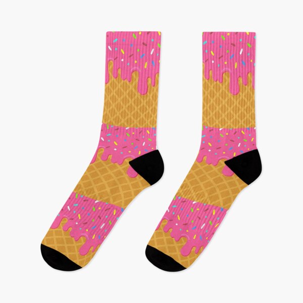 Item preview, Cute Pink Ice Cream Waffle Pattern. designed and sold by Opart Srinok.