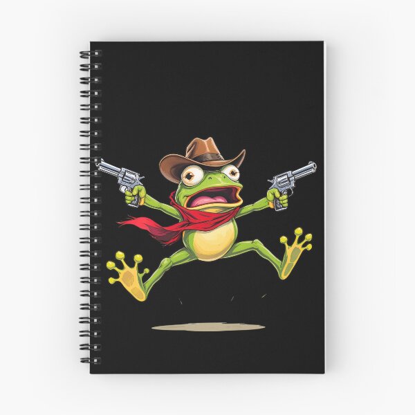 Item preview, Cowboy Frog | Jump or Shoot? Funny Wild West Frog designed and sold by ColorSplash123.