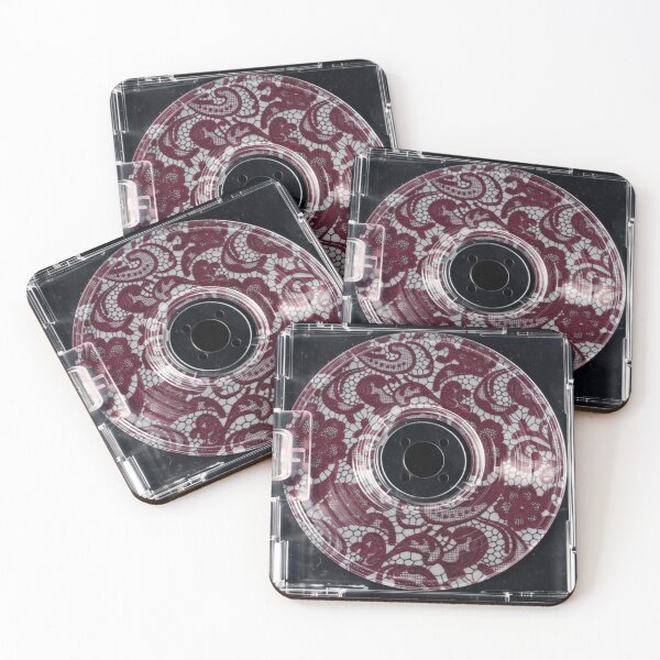 Item preview, Burgundy Lace MiniDisc Retro Y2K Tech Aesthetic designed and sold by FiendDoll.
