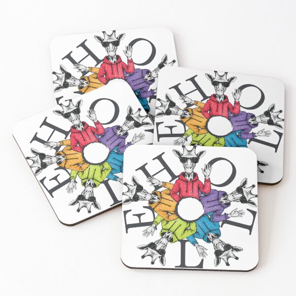 Item preview, Cool Rainbow Giraffe Squad Art designed and sold by ChubbiesCloud Collections.