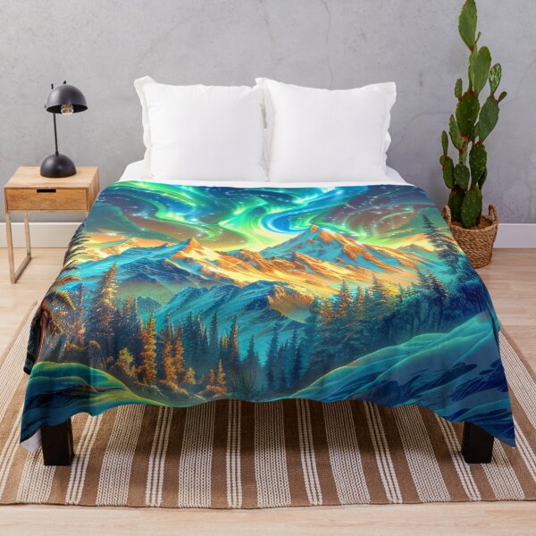Item preview, Vivid Northern Lights Over Mountains designed and sold by MargaretWiktor.