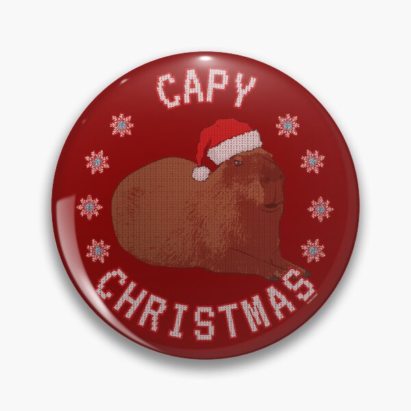 Item preview, Capy Christmas – Cozy Holiday Capybara in Ugly Sweater Style designed and sold by LicencaPoetica.