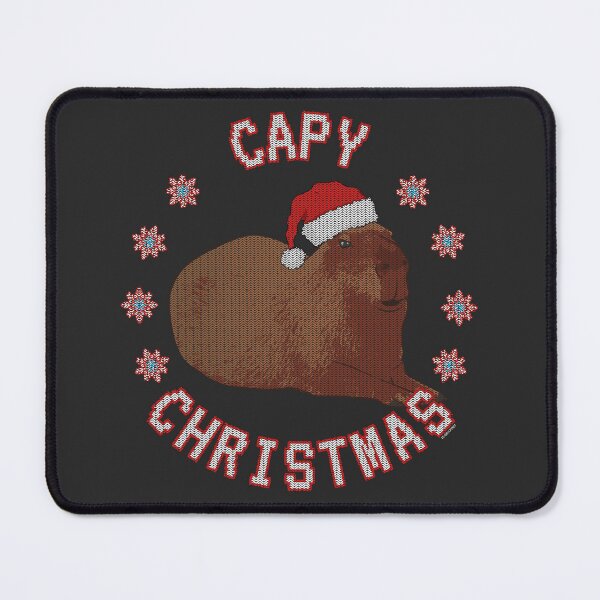 Item preview, Capy Christmas – Cozy Holiday Capybara in Ugly Sweater Style designed and sold by LicencaPoetica.