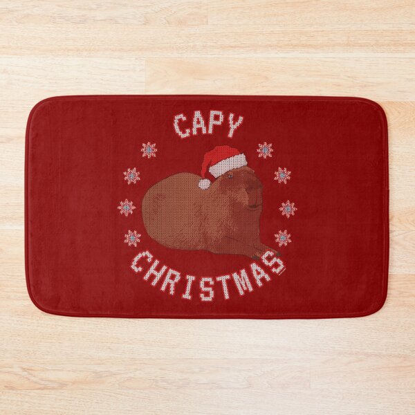 Item preview, Capy Christmas – Cozy Holiday Capybara in Ugly Sweater Style designed and sold by LicencaPoetica.