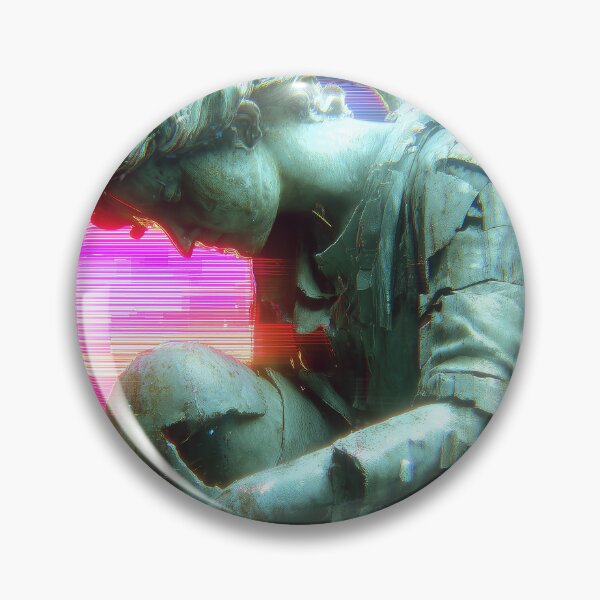 Item preview, Neon Sentinel Angel in Digital Ruins designed and sold by t5uisiu.