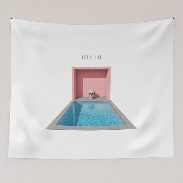 Item preview, Just a Skull Surreal Pool Art designed and sold by RED-MOUSE.