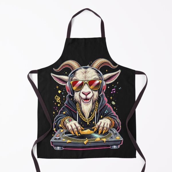 Item preview, DJ Hip-Hop Goat | Party Mode Cheese Turntable designed and sold by ColorSplash123.