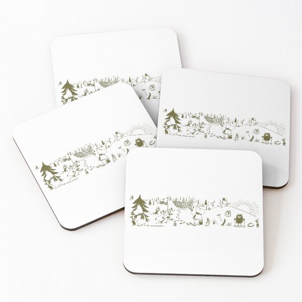 Item preview, Moomin Olive Winter Sports Games designed and sold by MoominStore.