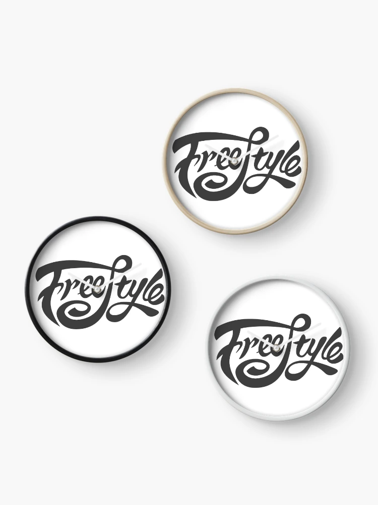 Thumbnail 3 of 4, Clock, Freestyle Bold Script Lettering Design designed and sold by andry01.