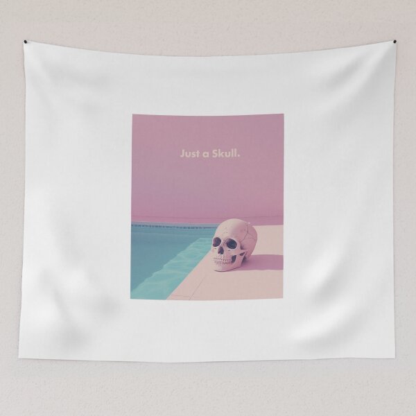 Item preview, Just a Skull Pastel Surreal Art designed and sold by RED-MOUSE.