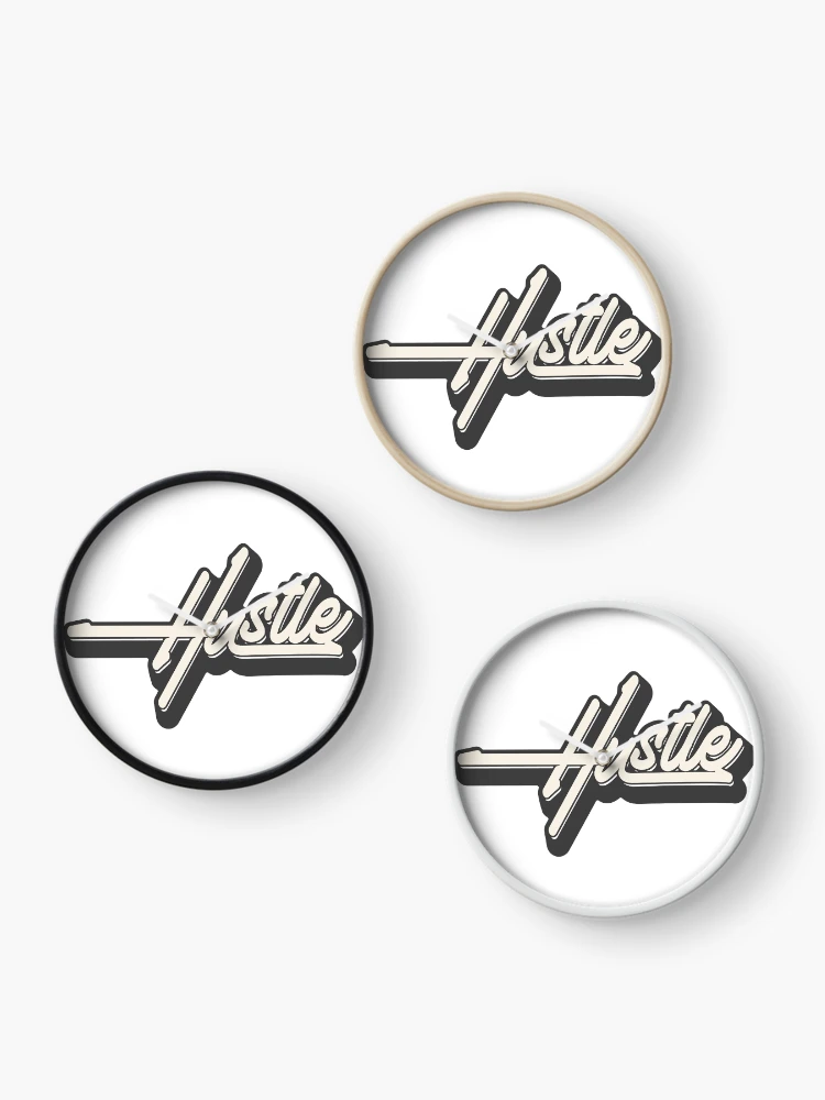 Thumbnail 3 of 4, Clock, Hustle Retro Script Lettering Design designed and sold by andry01.