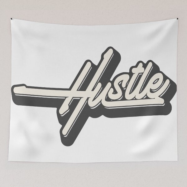 Item preview, Hustle Retro Script Lettering Design designed and sold by andry01.
