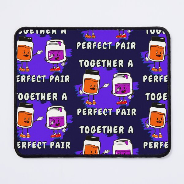 Item preview, Together A Perfect Pair Retro Peanut Butter And Jelly funny designed and sold by Lovemountain.
