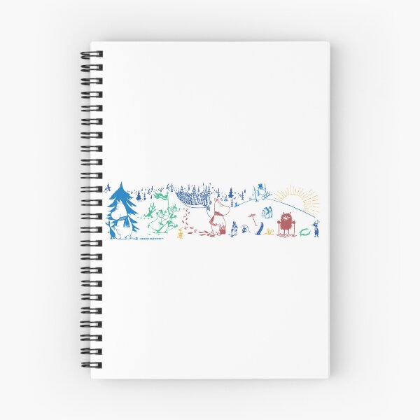 Item preview, Moomin Colour Winter Sports Games designed and sold by MoominStore.