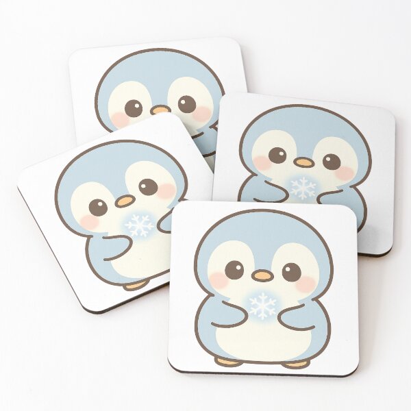 Item preview, Kawaii Snowy Penguin with Tiny Snowflake designed and sold by Fernova.