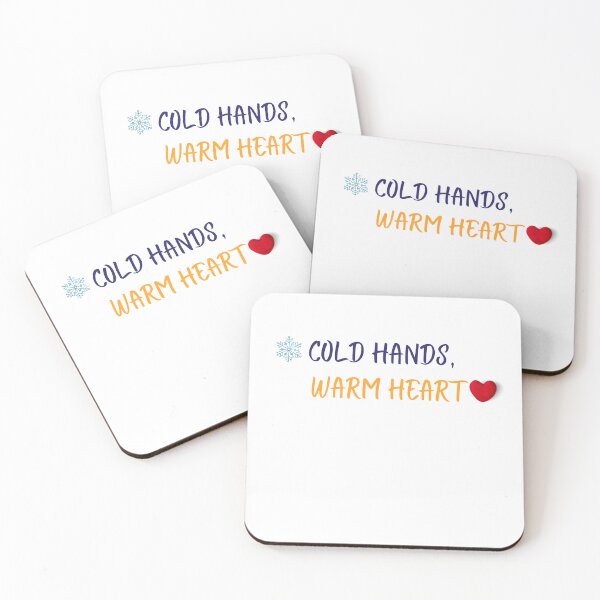 Item preview, Cold Hands Warm Heart - Winter Quote Design designed and sold by RADesignHub.