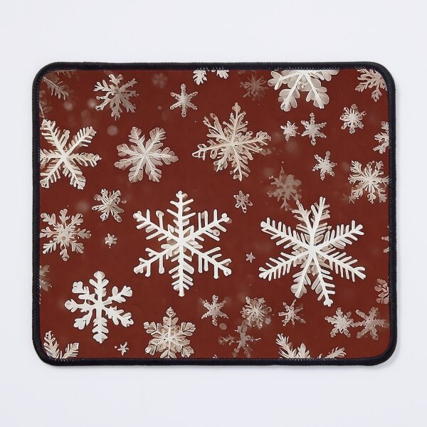 Item preview, Dancing Snowflakes on a Crimson Canvas designed and sold by MichelleD73.