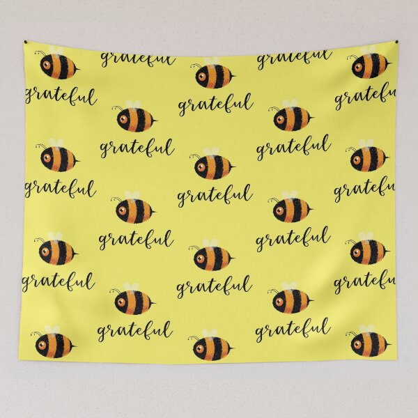 Item preview, Bee Grateful (Be Grateful) Cute Funny Gift Women Men Kids Boys Girls designed and sold by Teeleo.