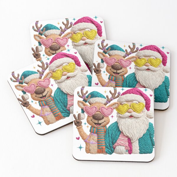 Item preview, Faux Yarn Merry Christmas, Yarn Christmas Tree, Chunky Knit Coquette Christmas Doodles, Realistic Yarn, Santa Claus, Reindeer designed and sold by DesignDenDo ⭐⭐⭐⭐⭐.