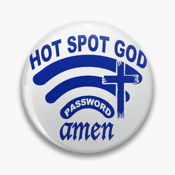 Item preview, Hotspot God; Password Amen; designed and sold by StickerApe.