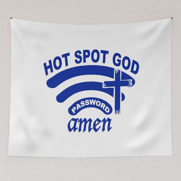 Item preview, Hotspot God; Password Amen; designed and sold by StickerApe.