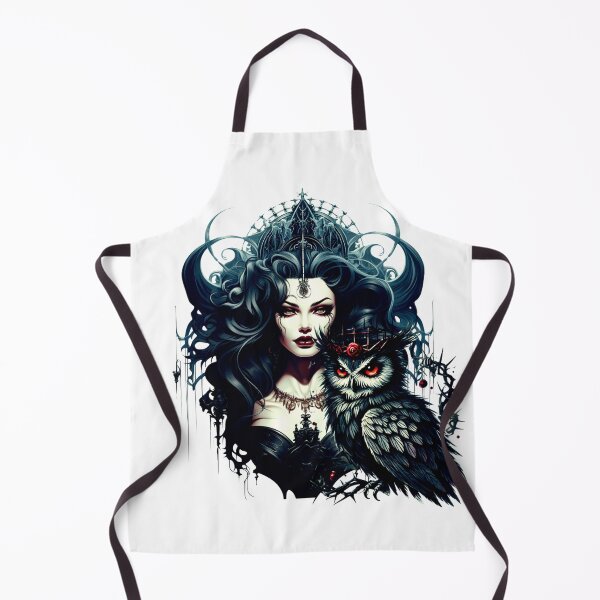 Item preview, dark owl queen – gothic night spirit – mystic feminine power designed and sold by Traumrausch.