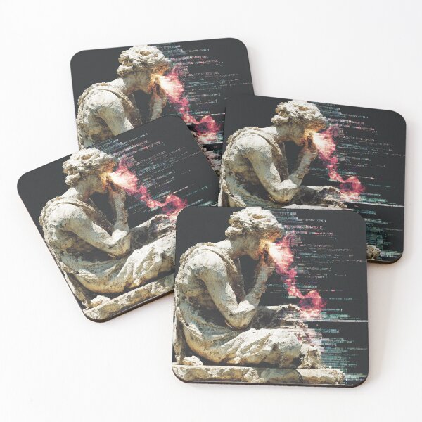 Item preview, Flameborn Thinker in Digital Collapse designed and sold by t5uisiu.
