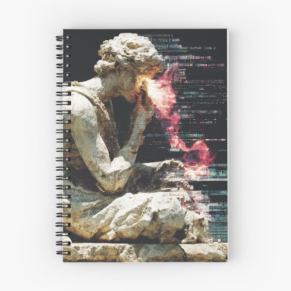 Item preview, Flameborn Thinker in Digital Collapse designed and sold by t5uisiu.